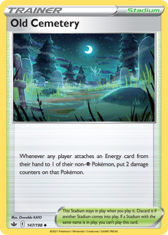 Old Cemetery #147/198 Uncommon (Reverse Holofoil) / Chilling Reign