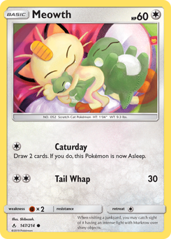 Meowth #147/214 Common / Unbroken Bonds