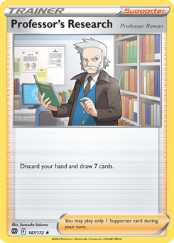 Professor's Research #147/172 Holo Rare (Reverse Holofoil) / Brilliant Stars