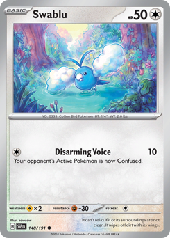 Swablu #148/191 Common (Reverse Holofoil) / Surging Sparks