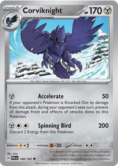 Corviknight #148/193 Uncommon / Paldea Evolved