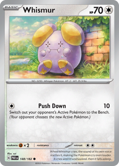 Whismur #148/182 Common (Reverse Holofoil) / Paradox Rift
