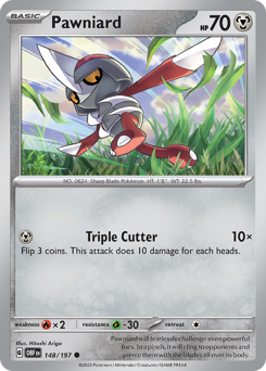Pawniard #148/197 Common (Holofoil) / Obsidian Flames