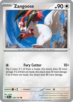 Zangoose #149/191 Common (Reverse Holofoil) / Surging Sparks