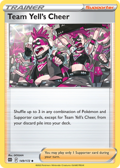 Team Yell's Cheer #149/172 Uncommon / Brilliant Stars