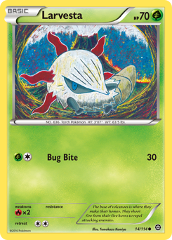 Larvesta #014/114 Common / Steam Siege