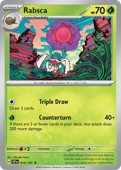Rabsca #014/191 Rare (Reverse Holofoil) / Surging Sparks