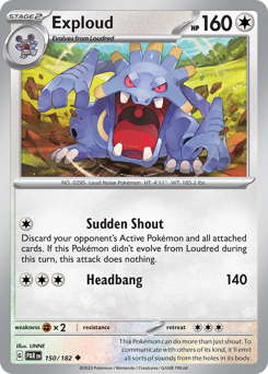 Exploud #150/182 Uncommon / Paradox Rift
