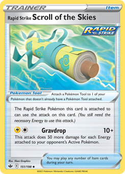 Rapid Strike Scroll Of The Skies #151/198 Uncommon (Reverse Holofoil) / Chilling Reign