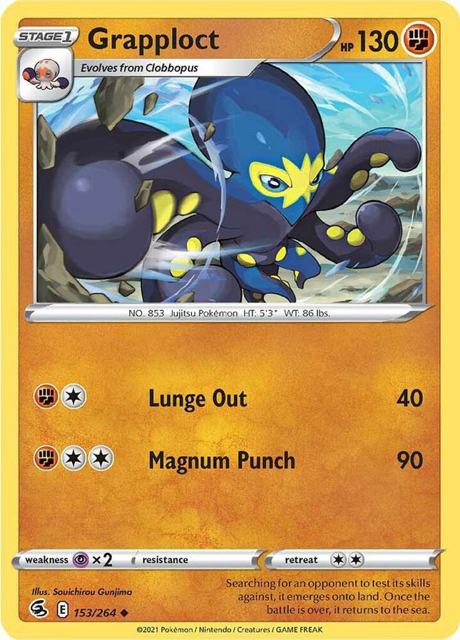 Grapploct #153/264 Uncommon (Reverse Holofoil) / Fusion Strike