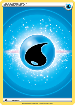 Water Energy #154/159 Ultra Rare (Holofoil) / Crown Zenith