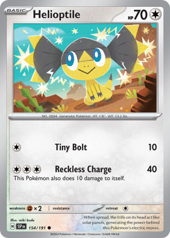 Helioptile #154/191 Common / Surging Sparks