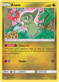 Axew #154/236 Common / Unified Minds
