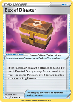 Box of Disaster #154/196 Uncommon (Reverse Holofoil) / Lost Origin