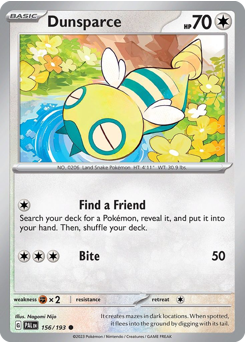 Dunsparce #156/193 Common / Paldea Evolved