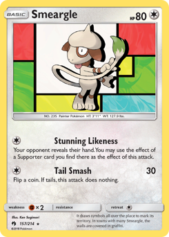 Smeargle #157/214 Rare (Normal) / Lost Thunder