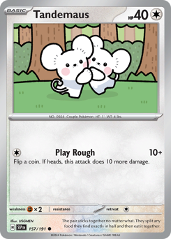 Tandemaus #157/191 Common (Reverse Holofoil) / Surging Sparks
