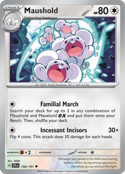 Maushold #158/191 Uncommon / Surging Sparks