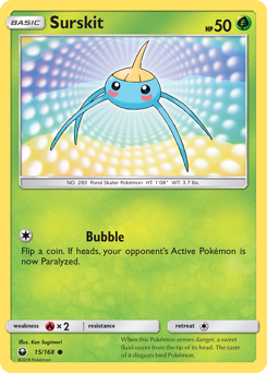 Surskit #015/168 Common / Celestial Storm