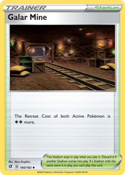 Galar Mine #160/192 Uncommon / Rebel Clash