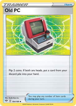 Old PC #164/189 Uncommon (Reverse Holofoil) / Darkness Ablaze