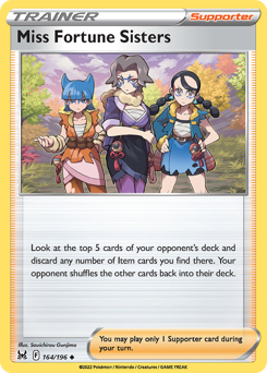 Miss Fortune Sisters #164/196 Uncommon (Reverse Holofoil) / Lost Origin