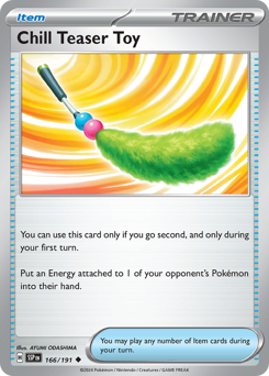 Chill Teaser Toy #166/191 Uncommon (Reverse Holofoil) / Surging Sparks