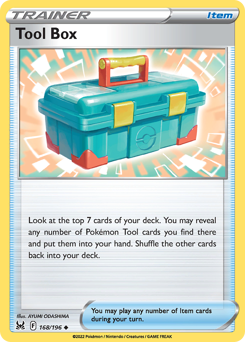 Tool Box #168/196 Uncommon (Reverse Holofoil) / Lost Origin