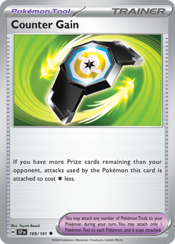 Counter Gain #169/191 Uncommon (Reverse Holofoil) / Surging Sparks