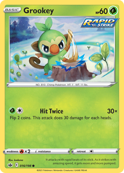 Grookey #016/198 Common / Chilling Reign