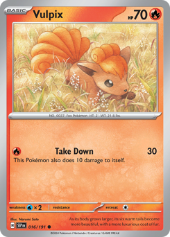 Vulpix #016/191 Common (Reverse Holofoil) / Surging Sparks