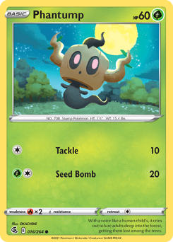 Phantump #016/264 Common (Reverse Holofoil) / Fusion Strike