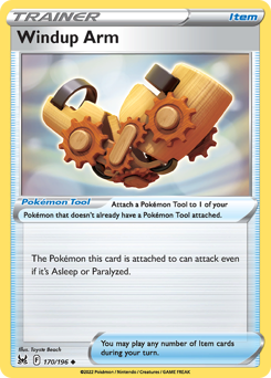 Windup Arm #170/196 Uncommon (Reverse Holofoil) / Lost Origin