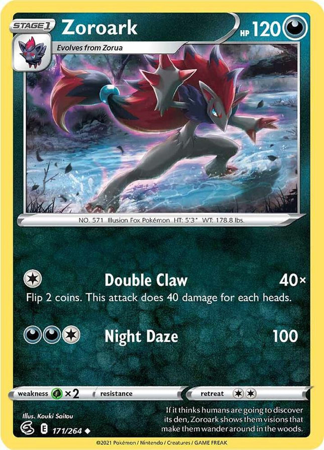 Zoroark #171/264 Uncommon (Reverse Holofoil) / Fusion Strike