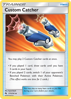 Custom Catcher #171/214 Uncommon / Lost Thunder