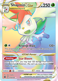 Shaymin VSTAR #173/172 Secret Rare (Holofoil) / Brilliant Stars