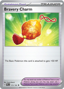 Bravery Charm #173/193 Uncommon (Reverse Holofoil) / Paldea Evolved