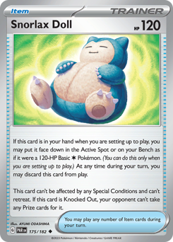 Snorlax Doll #175/182 Uncommon / Paradox Rift