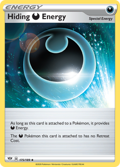 Hiding Darkness Energy #175/189 Uncommon (Reverse Holofoil) / Darkness Ablaze