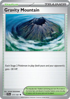 Gravity Mountain #177/191 Uncommon / Surging Sparks