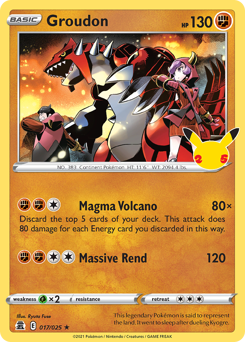 Groudon #17/25 Holo Rare (Holofoil) / Celebrations
