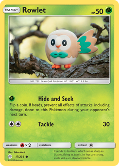 Rowlet #017/236 Common / Cosmic Eclipse