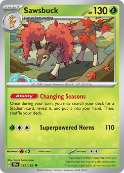 Sawsbuck #017/162 Uncommon / Temporal Forces