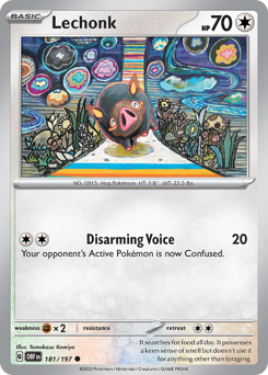 Lechonk #181/197 Common / Obsidian Flames