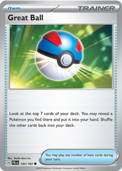Great Ball #183/193 Common / Paldea Evolved