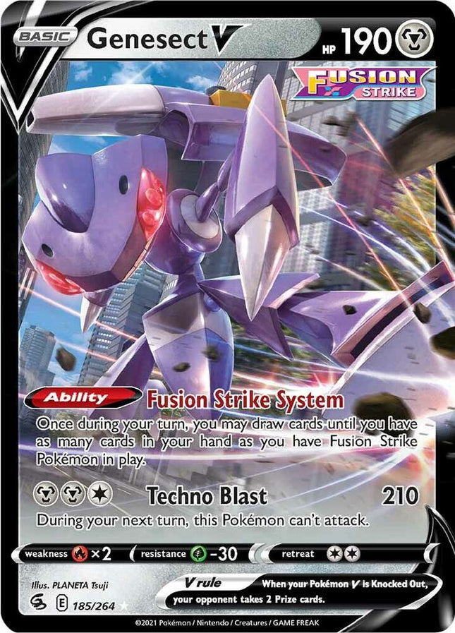 Genesect V #185/264 Ultra Rare (Holofoil) / Fusion Strike