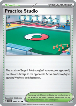 Practice Studio #186/193 Uncommon (Reverse Holofoil) / Paldea Evolved