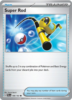 Super Rod #188/193 Common (Reverse Holofoil) / Paldea Evolved