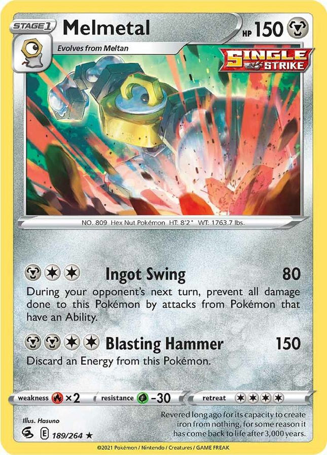 Melmetal #189/264 Holo Rare (Holofoil) / Fusion Strike