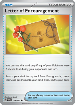 Letter of Encouragement #189/197 Uncommon (Reverse Holofoil) / Obsidian Flames